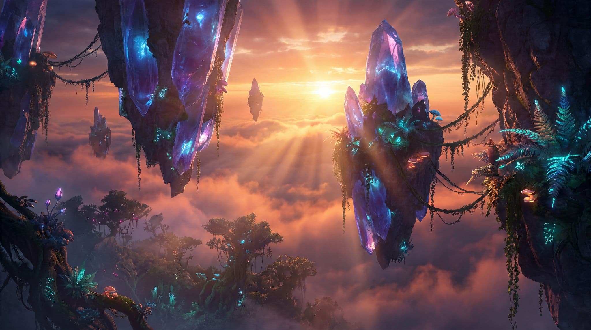 AI generated fantasy landscape